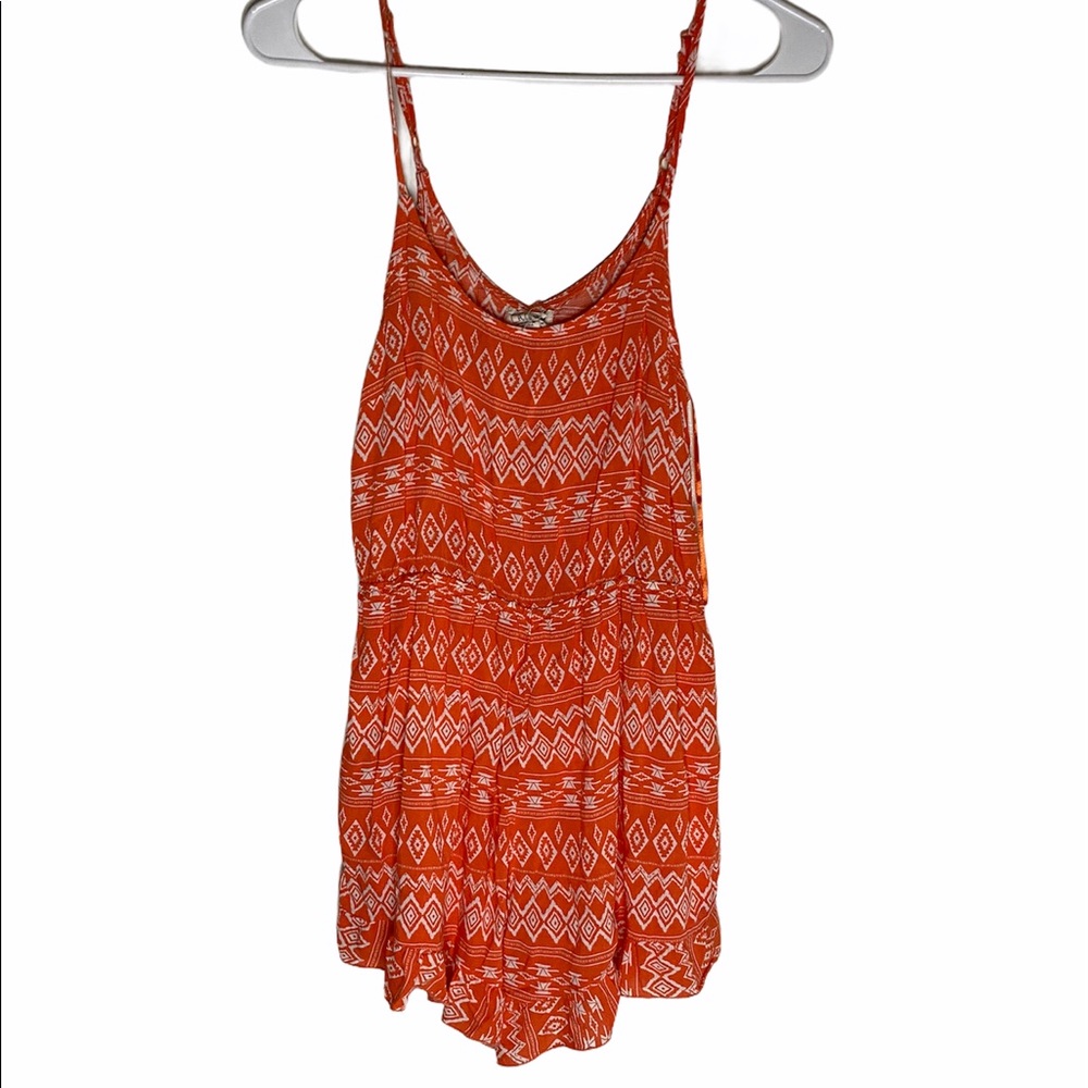 LA Hearts Orange Romper